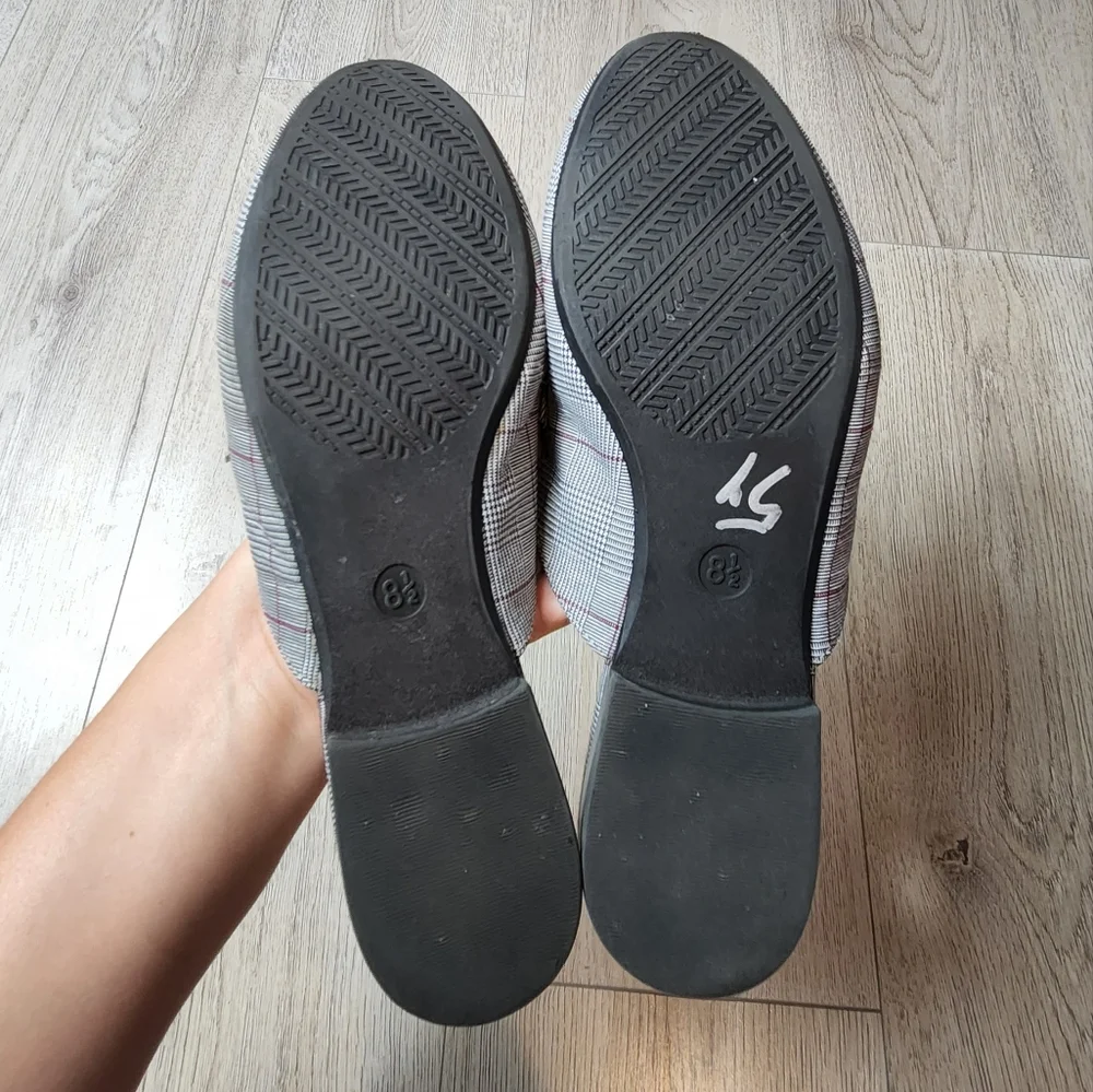 A New Day Plaid Mules 8 1/2 Women's - Picture 7 of 8